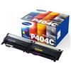 Samsung clt-p404c cartuccia toner originale nero, ciano, magenta, giallo