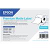 Epson premium matte label - continuous roll: 76mm x 35m