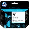 Hp testina di stampa grigio/grigio scuro designjet 761