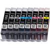 Canon 8 cartucce d'inchiostro multipack cli-42 bk/gy/lgy/c/m/y/pc/pm