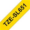Brother tze-sl651 nastro per etichettatrice nero dorato