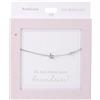 Depesche 13896.10 Bracciale in argento con ciondolo F e cuore, lunghezza variabile come regalo per amici e parenti