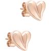 Tamaris Orecchini - Orecchini con cuore organico in acciaio inox - IP oro rosa - 1 cm - Impermeabile e delicato sulla pelle