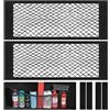 Omtofo 2 Pezzi Rete Portaoggetti Tasca Oganizer, 60 x 25 CM Universale Storage Mesh Net, Auto Selbstklebend Tasca Telo Protettivo Mesh Net per Universale per SUV, Truck di Auto, Facile Installazione