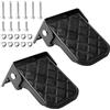 GBKDQQ Pedana pieghevole per camion in lamiera di acciaio zincata, 13,5 x 7,5 cm, pedane per scooter elettrico ed e-bike, antiscivolo, pieghevole, confezione da 1 con viti