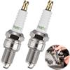 OMCGG 2 candele di ricambio F6RTC, candele di accensione per auto compatibili con NGK BPR6ES Bosch WR6DC WR7DC Denso W20EPR-U MTD 951-10292/751-10292 Champion RN9YC RN10YC, ricambio OEM per auto e moto