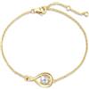 FANCIME Bracciale FANCIME con perla bianca, pietra di nascita di giugno, per donne, in argento sterling placcato oro giallo, catenina infinity, gioielli raffinati, anniversario, regalo di compleanno per mamme