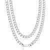 Bandmax Cubana Catena Collana Uomo Donna, 6 mm Collana Acciaio Uomo Catena, 71 cm Argento Cubana Collana Uomo Acciaio, Catena Rapper Uomo Ragazzo