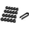 Skoda 000071215P01C - Copricerchi (20 Pezzi), Colore Nero Opaco