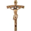 DRW Figura Cristo vivo sulla croce in resina dipinta a mano 10x5x20 cm