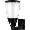 REV LUMUS 160 Lampada da parete solare lampada da esterno con sensore di movimento, faretto LED esterno, 200 lm, 3000 K, 2 W, IP65, nero
