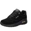 Skechers Uno Rugged Chillproof - Sneaker da Donna, in Pelle Scamosciata Nera, Duraleather/Finiture Ricamate, Taglia 38