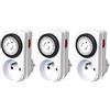 Electraline 13119 - Timer giornaliero meccanico, set 3 pezzi