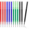 AUAUY 12 PZ Ricariche per Penna Cancellabile, Ricariche di Ricambio Compatibile con Frixion Ball, 0.7 mm, Inchiostro Termosensibile, Scrittura Liscia, Adatto per la Scuola e Vita Quotidiana, 4 Colori
