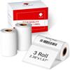 Phomemo 540 Fogli Etichette Termiche Autoadesive 2,36 x1,57, 3 Rotoli