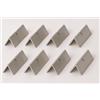 POGGìNO Set poggiaposate trinagolare da tavolo acciaio INOX, porta 3 posate inossidabile, Design Elegante, Idea Regalo per Mise En Place di lusso per ristorante forchetta, coltello e cucchiaio (Inox, 8)