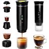 AHYDFSR Macchina Caffe Portatile, 3 In 1 Macchina Caffe, Macchina Caffè Capsule Riscaldamento Elettrico USB-C Compatibile con Capsule NS e Caffè Macinato, per Campeggio,Ufficio ed Escursioni