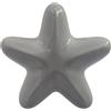Gentile Ceramiche Stella Marina Grigio Perla in Ceramica con Calamita (5,5cm)