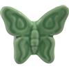 Gentile Ceramiche Farfalla Verde Salvia in Ceramica con Calamita (5,5cm)