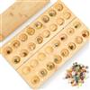 YICH Gioco da Tavolo Mancala con 65 Pietre Gioco da Tavolo Mancala - Gioco di Intelligenza Ideale per Amici, Familiari e Bambini