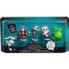 Just Play Set di personaggi da collezione di The Nightmare Before Christmas di Disney e Tim Burton, 4 pezzi, giocattoli per bambini dai 3 anni