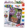 Simba Art & Fun Sequin Fun Cactus - Set fai da te con 700 paillettes glitterate, 18 x 18 cm, con penna, quadro creativo a mosaico per bambini dai 5 anni in su