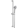 OFFO Saliscendi Doccia,Asta Doccia 80 cm,Saliscendi Doccia con Soffione,Asta Doccia con Soffione e Rotondo Doccetta con 3 Tipi di Getto e Flessibile da 1,6 m, Cromo