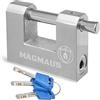 Magmaus® RTL/70 [Anti-Ruggine] Lucchetti da esterno [Alta sicurezza] [Acciaio inox] Resistenti per container, rimesse, cancelli, garage