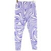 VITALITY X COSMOPOLITAN Vitalità X Cosmopolita I Leggings The Storm Donna LARGE Alta Vita Stampa Viola