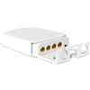 Davuaz Estensore PoE Gigabit per esterni, 1 in 3 out PoE+ Extender con 1000 Mbps, uscita fino a 24 W di potenza in 30W-IEEE802.3af/at, impermeabile IP66, si estende fino a 100 m, Plug & Play