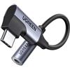 UGREEN Adattatore da USB-C a Jack Audio 3,5 mm Angolato a 90 Gradi con DAC,Compatibile con iPhone 17/17 Air/17 Pro/17 Pro Max, Serie Galaxy S25, iPad, Mac
