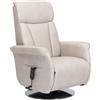 POLTRONE ITALIA Elena Detraibile 19% Poltrona Relax Alzapersona 2 motori, reclinazione indipendente schienale pediera. Piatto d'acciaio girevole Seduta indeformabile Beige