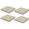 Outsunny Set di 4 cuscini per sedie, cuscini 47 x 47 cm, imbottitura spessa, resistente allo sbiadimento, beige | Aosom Italy