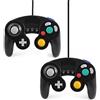QUMOX 2 x Nero cablata Classico Controller Joypad Gamepad per N. GC e Wii (Turbo caratteristica lenta)