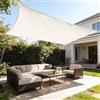 HAIKUS Tenda a Vela Impermeabile Rettangolare 4x5 m, Protezione Raggi UV 98%, Telo Ombreggiante Rettangolo 5x4, Tenda da Sole per Esterno Giardino Terrazzo, Bianca beige