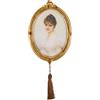 SDlumeiy Cornice portafoto in resina vintage ovale, 12,7 x 17,8 cm, per ufficio, decorazione da parete, colore: oro, 12,7 x 17,8 cm