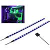 Miwatt - Striscia LED per illuminazione interna del PC Modding Case PC, alimentatore di rete Molex, magnete posteriore, 2 x 30 cm (tinta unita, viola, UV)