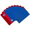Oxford 400101421, Quaderno a quadretti DIN A4, Blu/Rosso, set da 10 pezzi