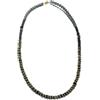 Ethnos Barcelona - Collana con perline dorate e vetro africano. Lunghezza: 40,5 cm.