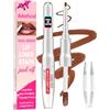 iMethod - Matita per labbra peel-off, lucidalabbra 2-in-1 a doppia estremità con pinzetta, lucidalabbra peel-off naturale a lunga durata, facile da usare per tutti i tipi di pelle, dura tutto il