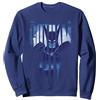 Batman: Caped Crusader Gotham City Felpa, Unisex per Adulti, Navy, L