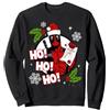 Marvel Deadpool Natale Ho Ho Ho Naughty List Felpa, Unisex per Adulti, Nero, XL