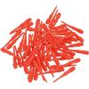 PATIKIL Punte per Frecce in Plastica con Filettatura 2BA, 60pz Accessori per Freccette Ricambio Punta Morbida per Frecce, Rosso