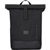 Johnny Urban Zaino Porta PC Donna e Uomo Nero - Adam Large - Rolltop per Lavoro Viaggio Università - Scomparto per Laptop 15.6 Pollici - Idrorepellente