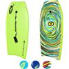 Osprey Bodyboard da 101,6 cm per Adolescenti e Adulti, Leggera tavola Boogie Board con guinzaglio, Nucleo Resistente per Surf e bodysurf, Verde