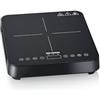 Severin Piastra a Induzione Portatile, Fornello Elettrico Singolo 2000W, Superficie Opaca Antigraffio, 10 Livelli di Potenza, 60-240°C, Touch Display, Ø 22cm, Riconoscimento Pentola, Nero, KP 1026