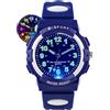 DTKID Orologio Bambini Analogico, Luci 7 Colori, Impermeabile 3 ATM