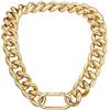 PROSTEEL Girocollo Spessa Donna Punk Oro, Collana Catena Grossa Dorata a Moschettone, Larghezza 23MM, Lunghezza 45CM, Leggero Impermeabile Ipoallergenico