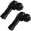 LifgWas 2 valvole ad angolo per moto, in alluminio, colore nero, valvole ad angolo per moto, 8,3 mm, valvole ad angolo per pneumatici per moto, valvole con 90 gradi, per facile montaggio e precisione in