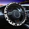 Mexpekil Coprivolante universale con stampa mucca, coprivolante per auto, antiscivolo, decorativo, accessorio per auto adatto alla maggior parte delle auto (38 cm), confezione da 1